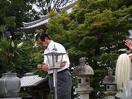 王寺町遺族会主催忠魂碑参拝