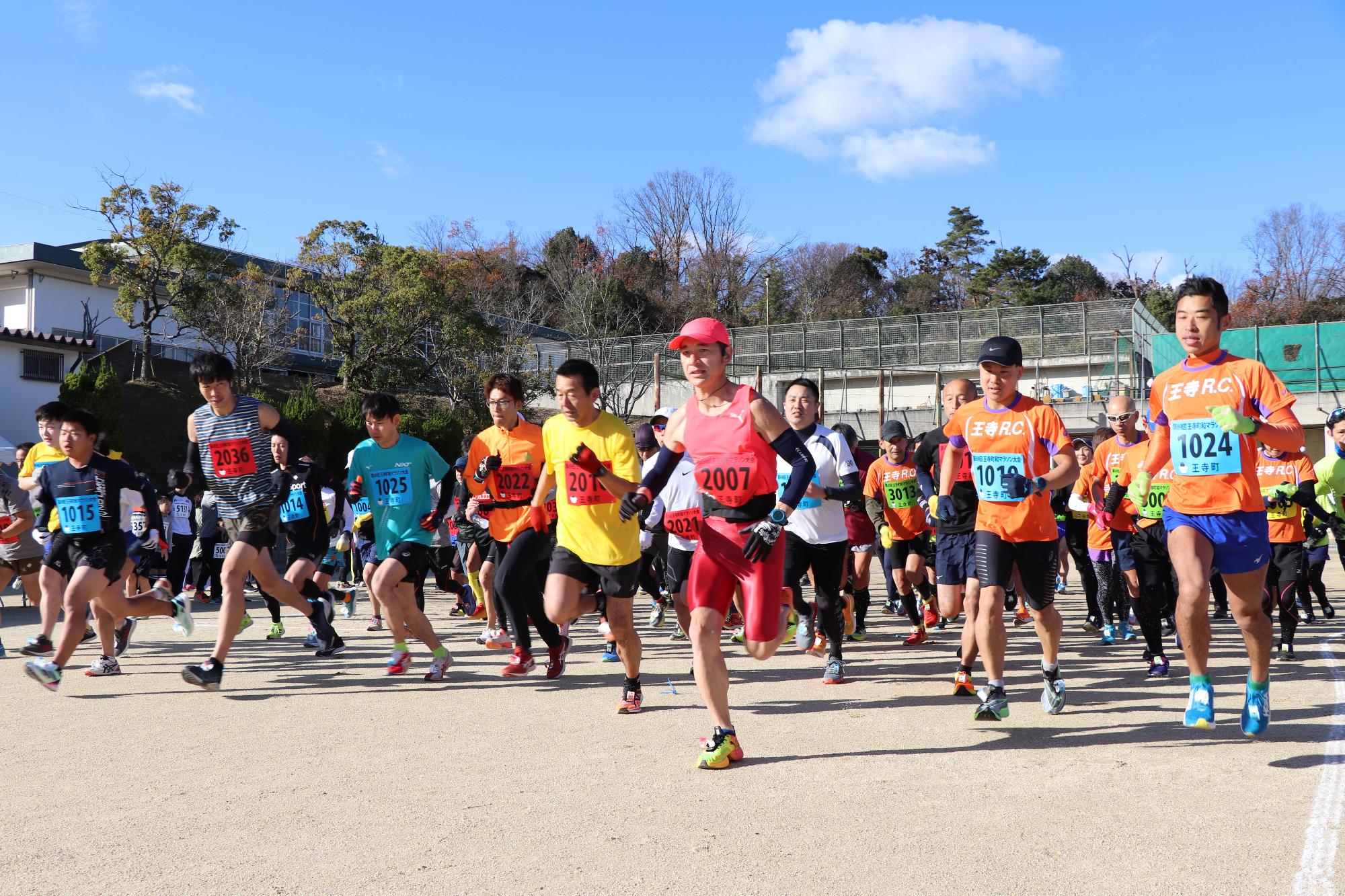 第70回王寺町和マラソン大会写真